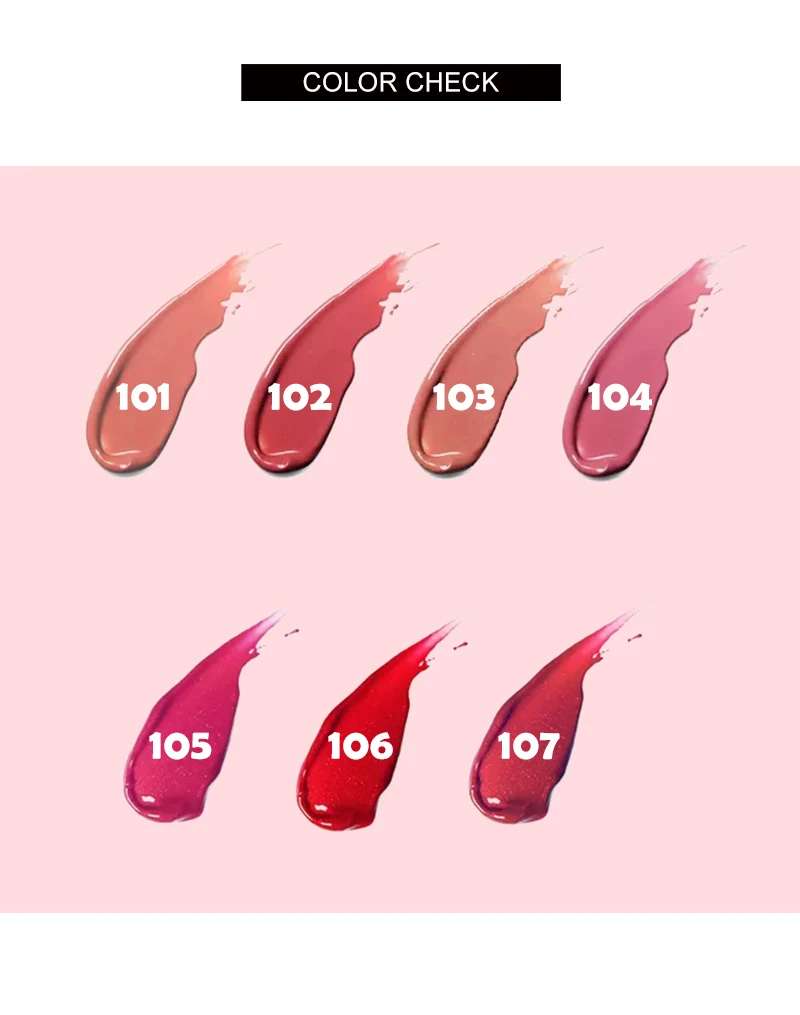 Best selling private label waterproof moisturizing matte long-lasting Shining Moisturizing Lipstick 7 Colors (#103)