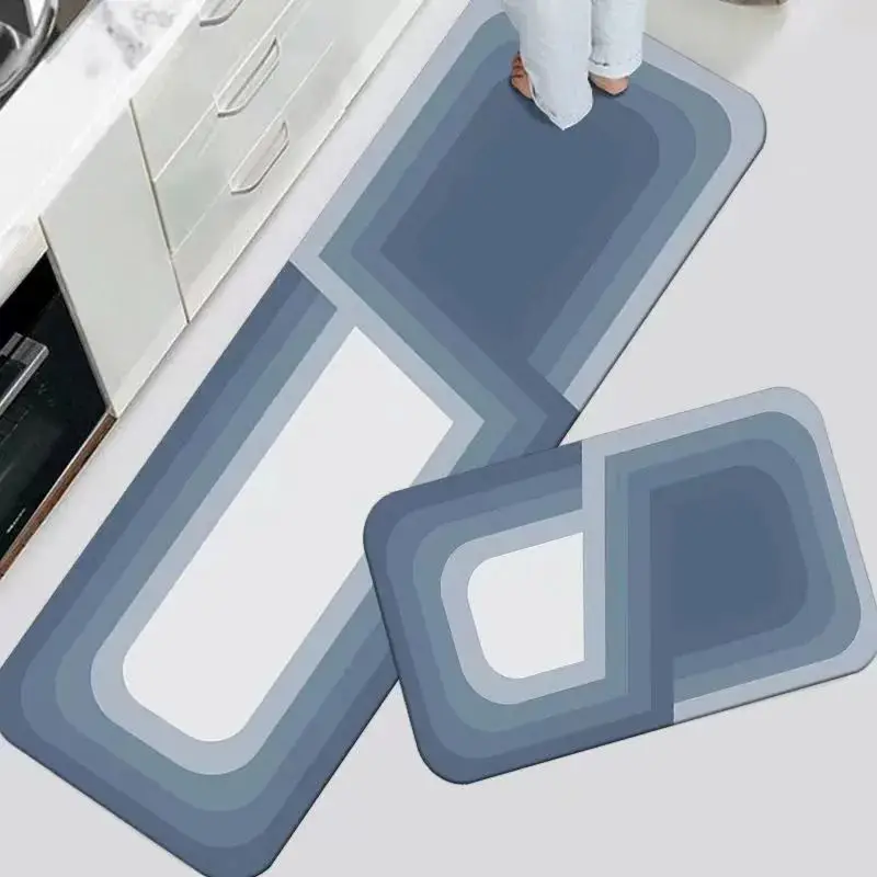 Anti Fatigue Water-proof Custom Pvc Anti-slip Kitchen Runner Mat Floor Non Slip Kitchen Rug Mat Sets