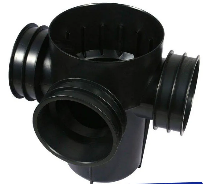 Rain Drainage Access Inspection Chamber for Underground Sewer System Pipe Connectors Point Shaft
