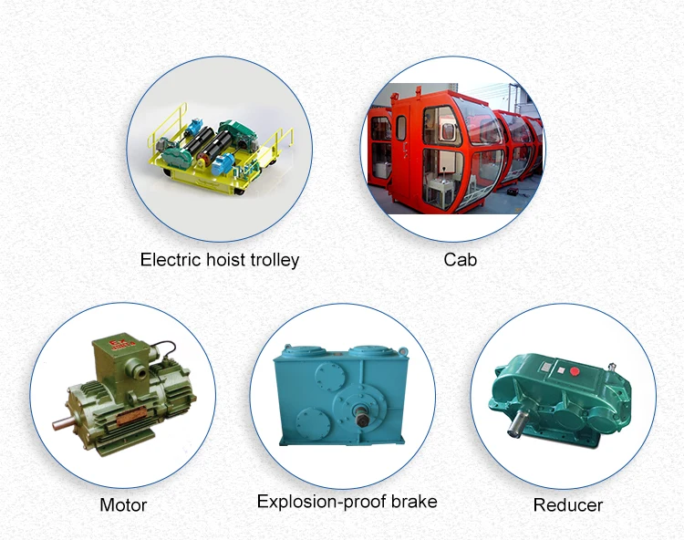 electric single bridge crane 9.9kw