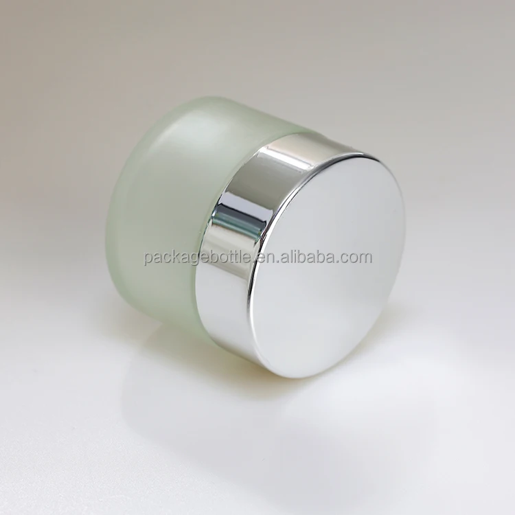 
Wholesale Cosmetics Packaging Containers 30g 50g Glass Jar With Lip Luxury Frosted Cream Jar For Clay Mask and Sugar Scrub 