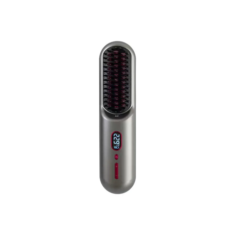 Negative Ion Styling Mobile Mini Wireless Portable Heating Hot Electric Hair Straightener Comb