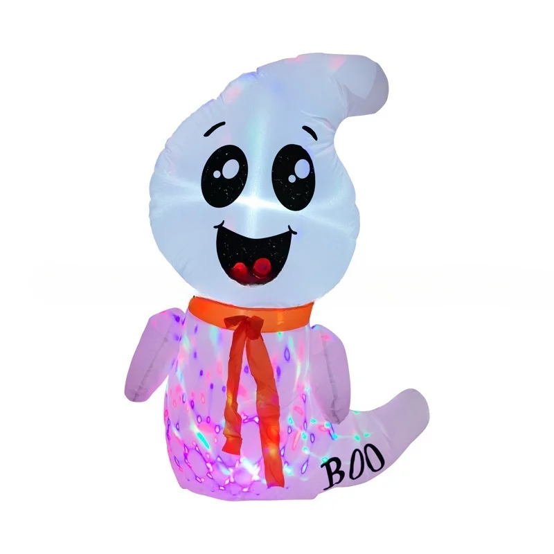 Scary Witch Pumpkin White Ghost Inflatable Halloween Accessories for Outdoor Party Decorations for Christmas Festivities