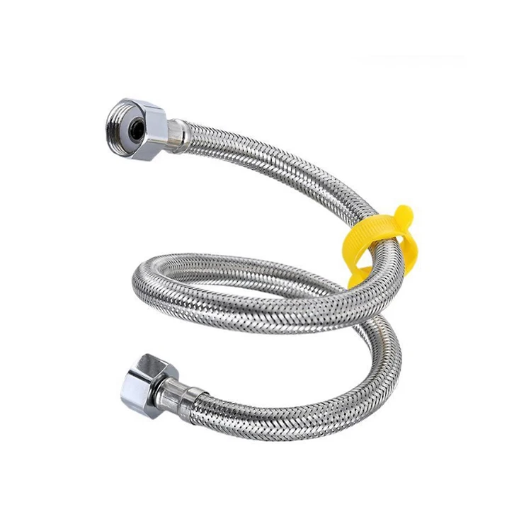 Cheap price high pressure stainless steel braided 304 toilet hose for bathroom kitchen toilet