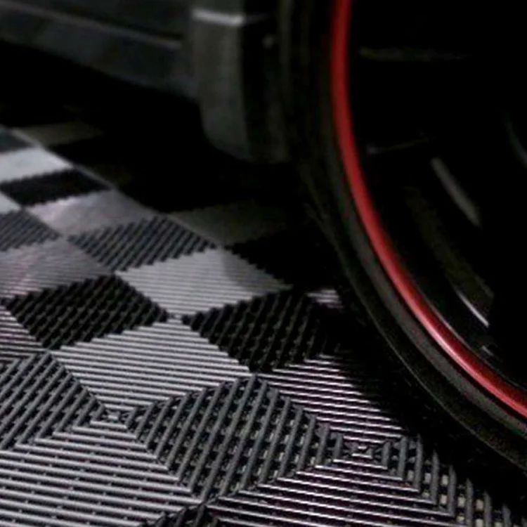 Best Quality Interlock PVC Flooring for Garage and Car Washing Room Designed by Leading Chinese Factory