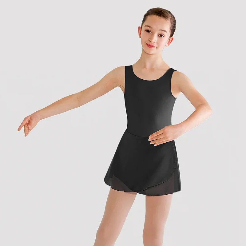 Toddler Tutu Skirted Leotard Ballerina Outfit Nylon Tank Bodysuit Classic Training Dancewear Girls Ballet Dance Leotard Kapeisha