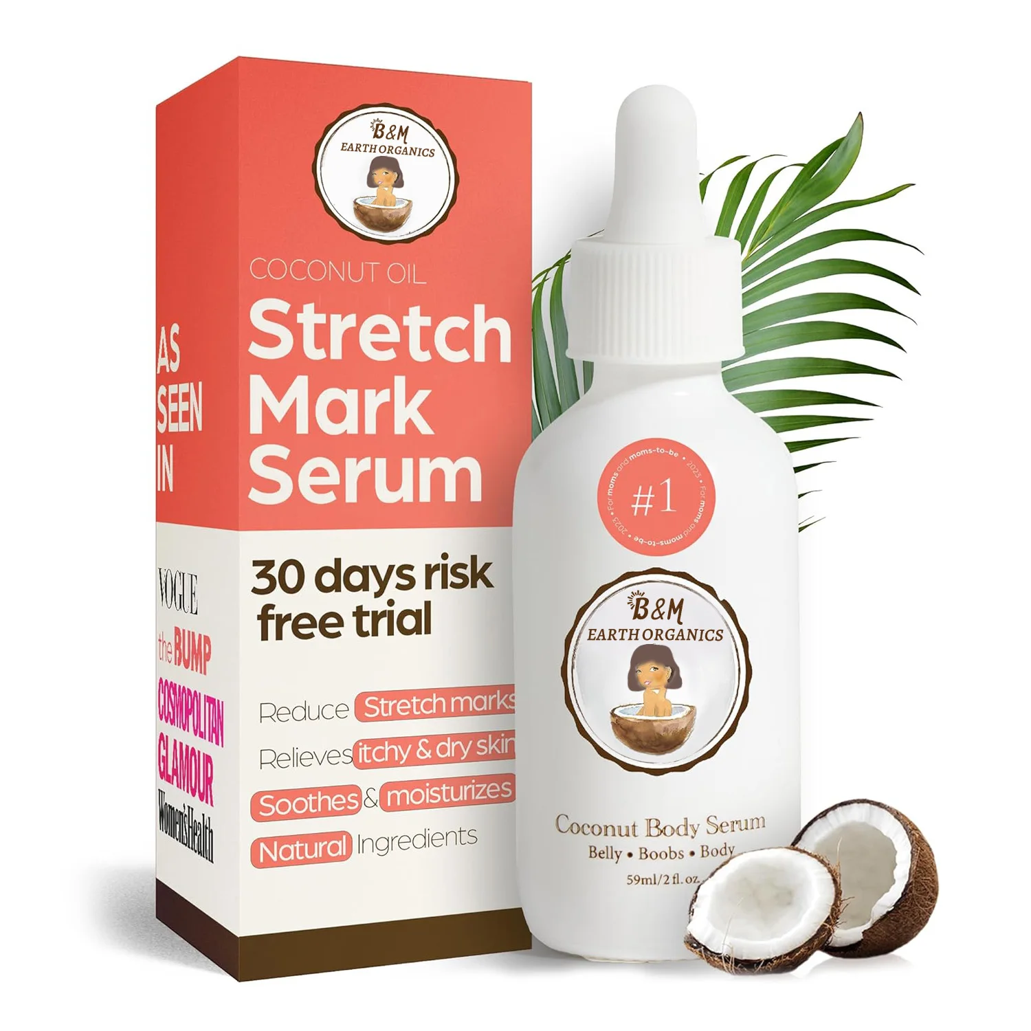 Stretch Mark Serum Natural Stretch Mark Remover and Prevention Stretch Mark Cream Body care for Pregnancy and Postpartum