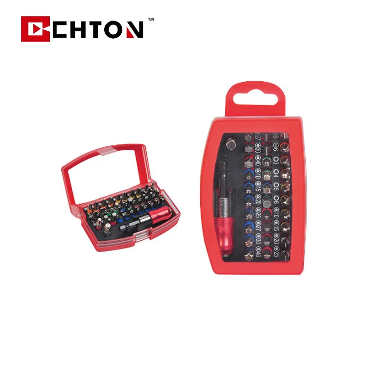 Hot Sale 32 Pcs Electric Color Screwdriver Holder Power Colorful Screwdriver Bit Tool Set