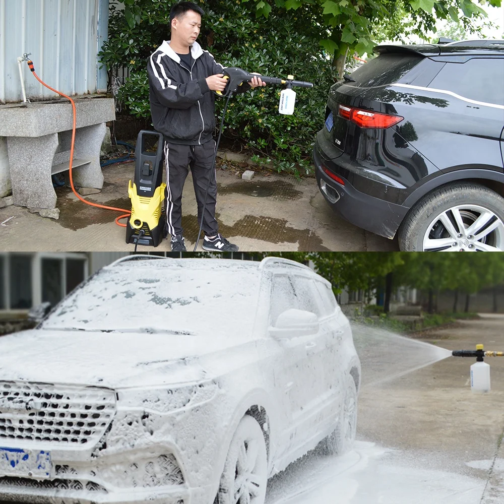 Hot Selling Adjustable Car Foam Wash Snow Foam Lance Nozzle Snow Foam Gun Cannon Car Wash Generator  High Pressure Car Washer