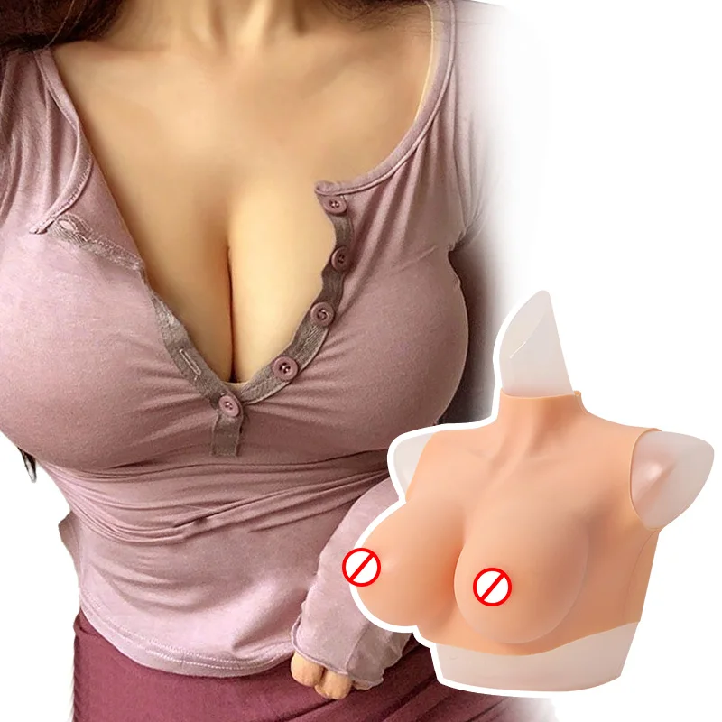 Sexy Silicone Arge Fake Boobs Crossdressers Artificial G Cup Sissy Female Silicone Breastplate Senos Falsos Breast Form