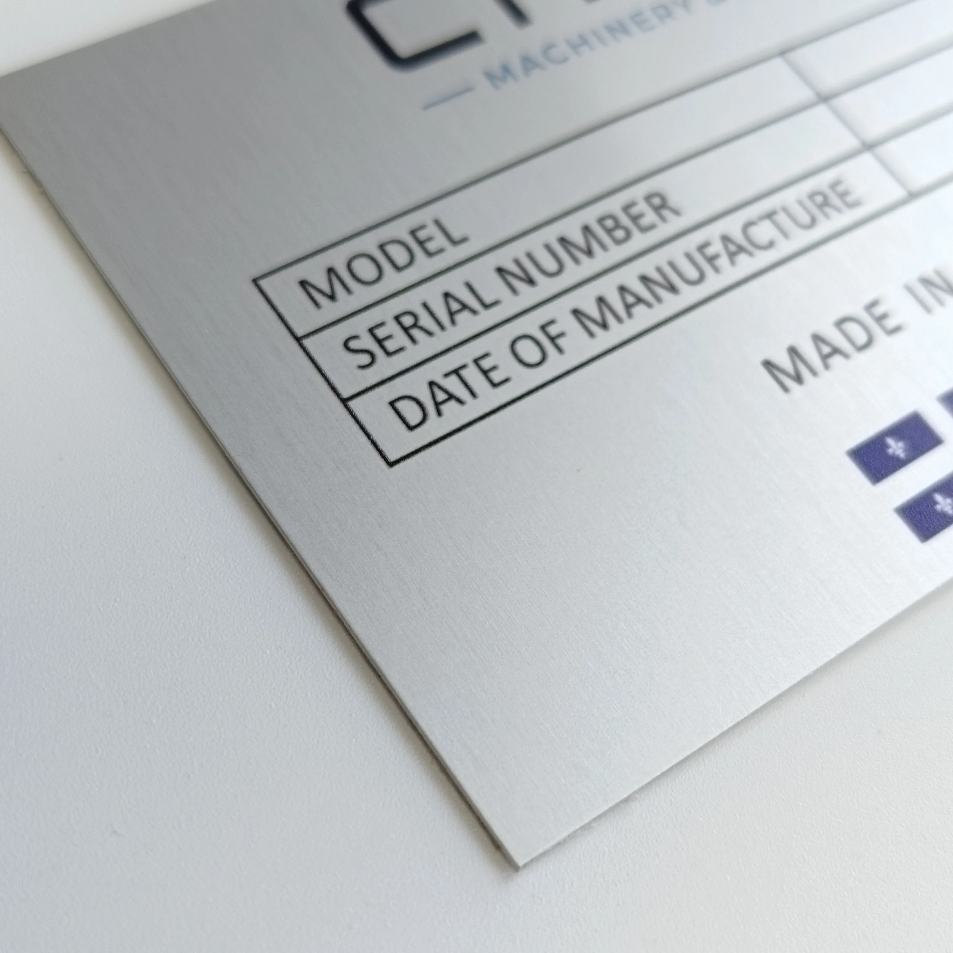 Stable Quality Small Metal Etching Sign Engraved Name Plate With Pen Holder Metal 3d Nameplate Sticker