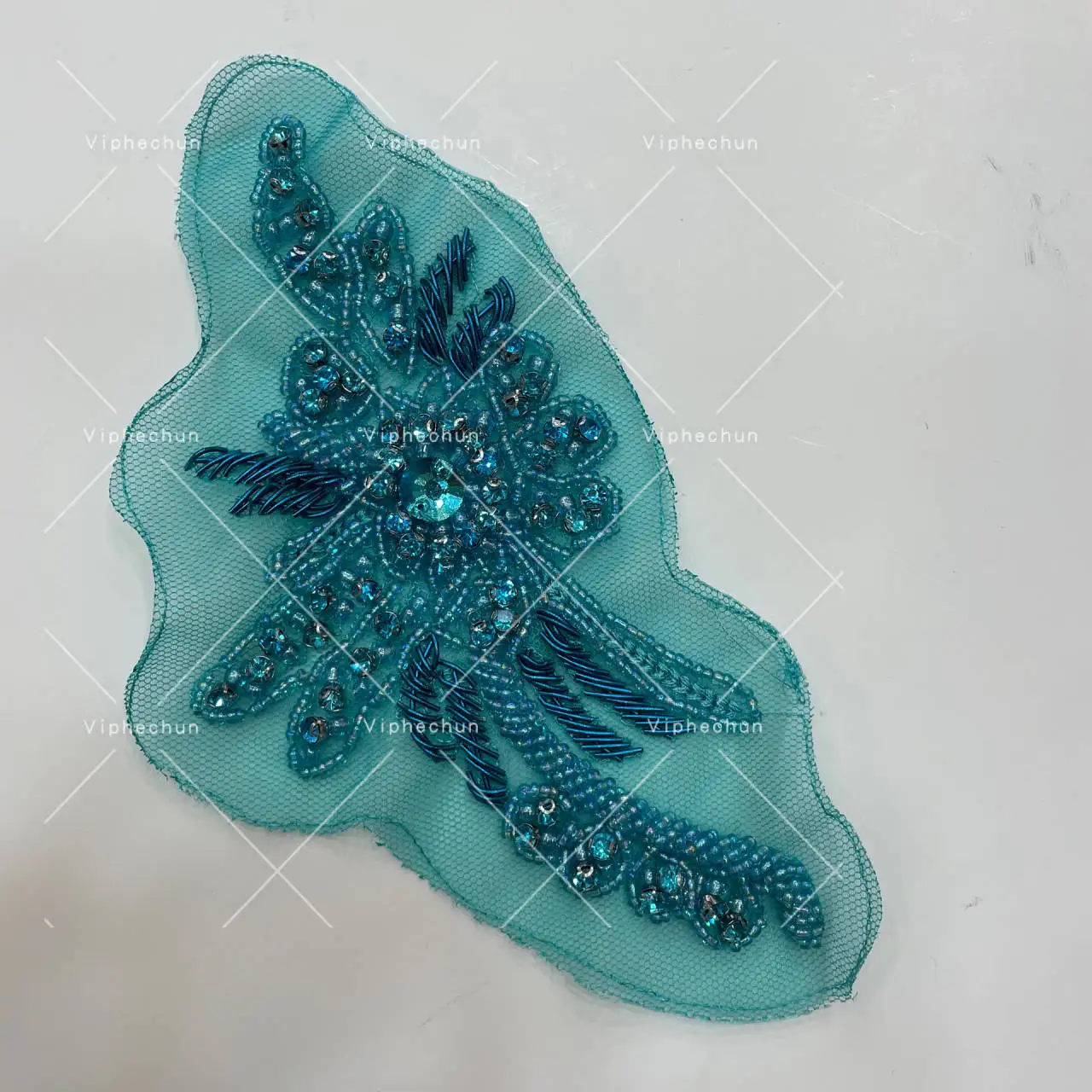 Wholesale rhinestone bodice applique crystal panel
