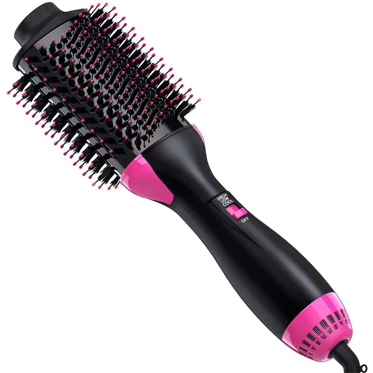 Beauty equipment brush one step multi-function 3 in 1 volume electric heating hair dryer hot air comb