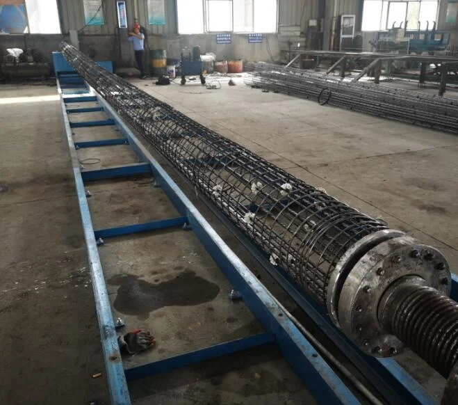 Concrete pole steel cage winding machine for communication industrial pole