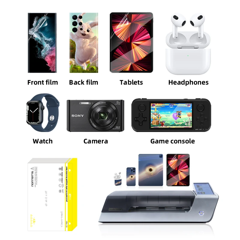 Universal 120*180mm Auto-repair Hidrogel Matt Anti Glare TPU Cutting Film Hydrogel Screen Protector