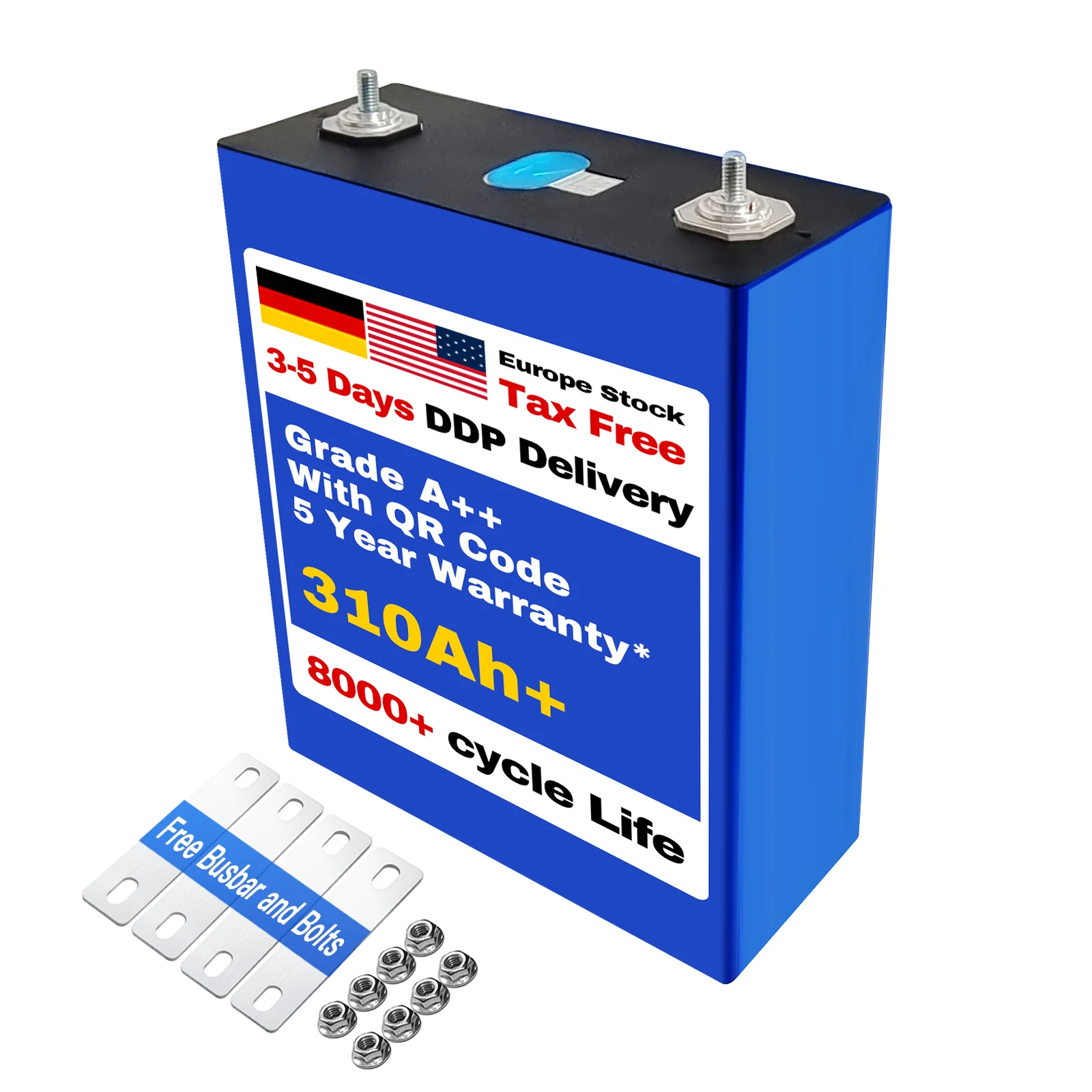 LFP lifepo4 280ah li-ion battery prismatic Lithium ion battery for solar energy storage 200ah 230ah 300ah 340ah Grade A