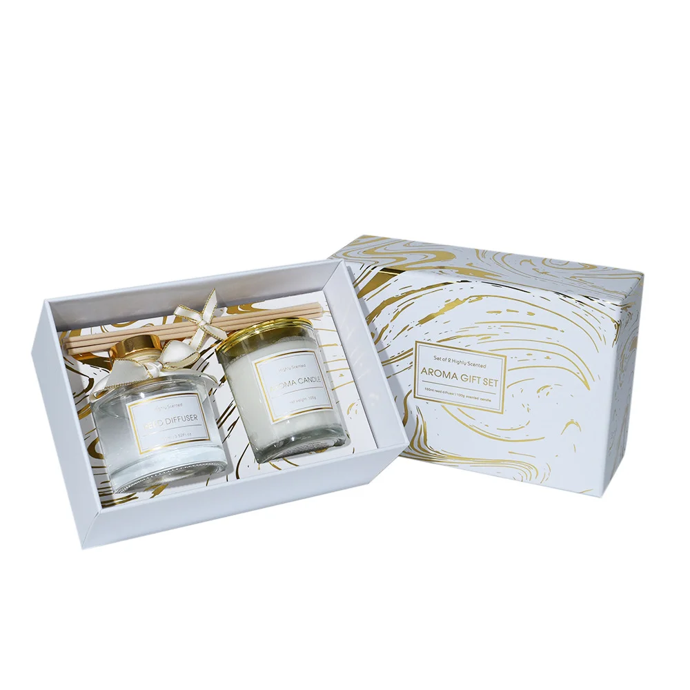 2023 Premium Ambiente Indoor Scented Candle Oil Long-Lasting Home Jar with Gift Box for Back to School and Easter Holiday Gifts
