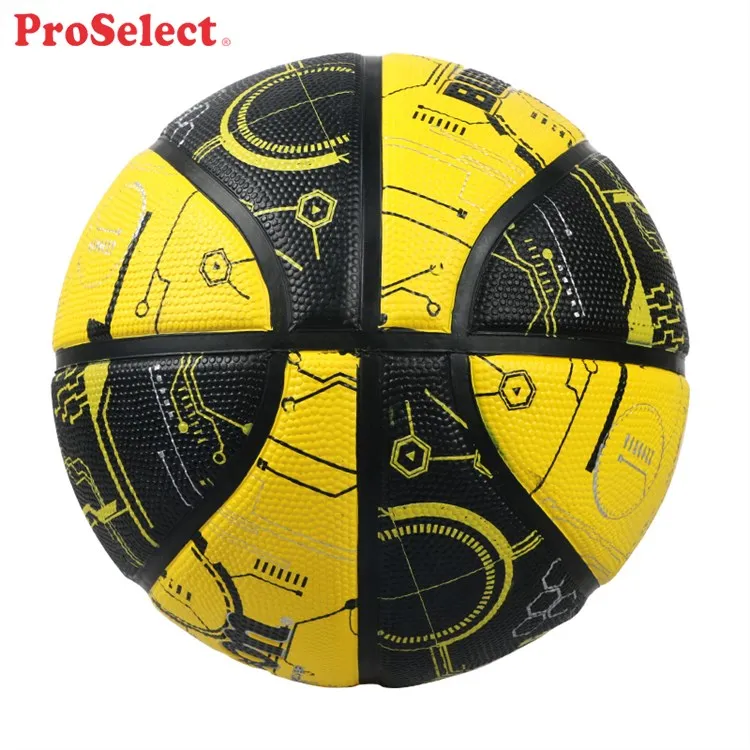 Proselect Black Color 27.5 Inch Size 5 Rubber Basketball