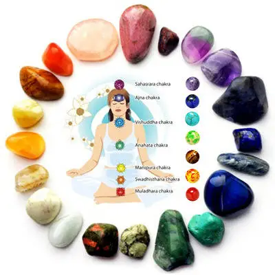 Azone Wholesale 7 Chakra Healing Bracelet Real Stones Volcanic Lava Mala Meditation Bracelets Wrap Stretch Charm Bracelets