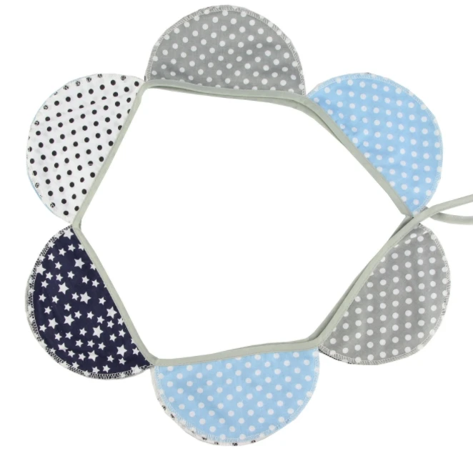 Colored cotton semi-circle cloud string flag tent flag photo background Hanging flag Wedding birthday party