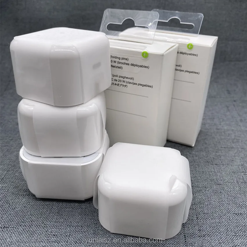 3 pin Original 18W 20W PD charger UK plug USB C Power Adapter for iPhone 11 pro max 12 type c Fast Charging Charger