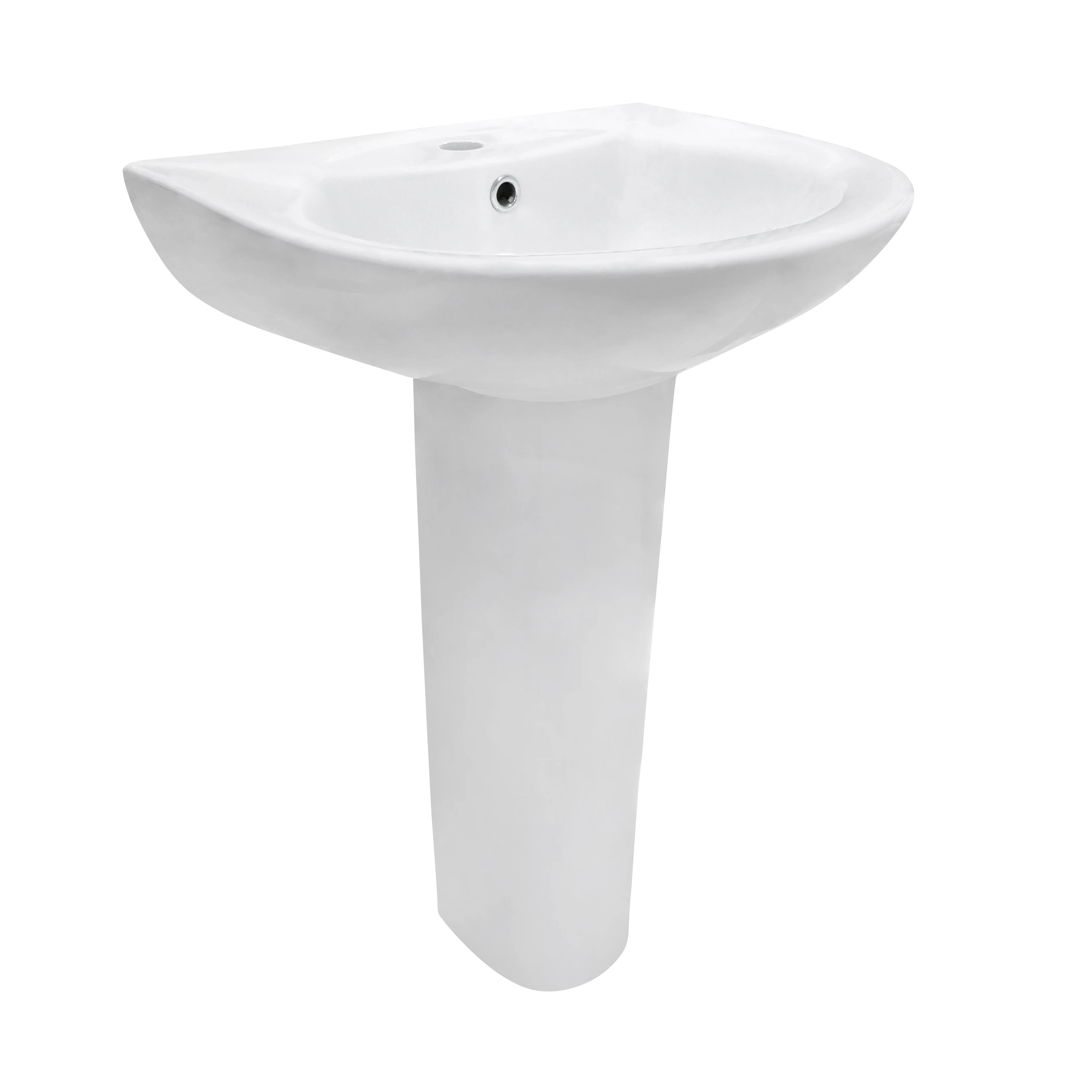Goodone Traditional Cloakroom Cheap Face Wash Hand Bowl Pure One Piece Basin And Pedestal