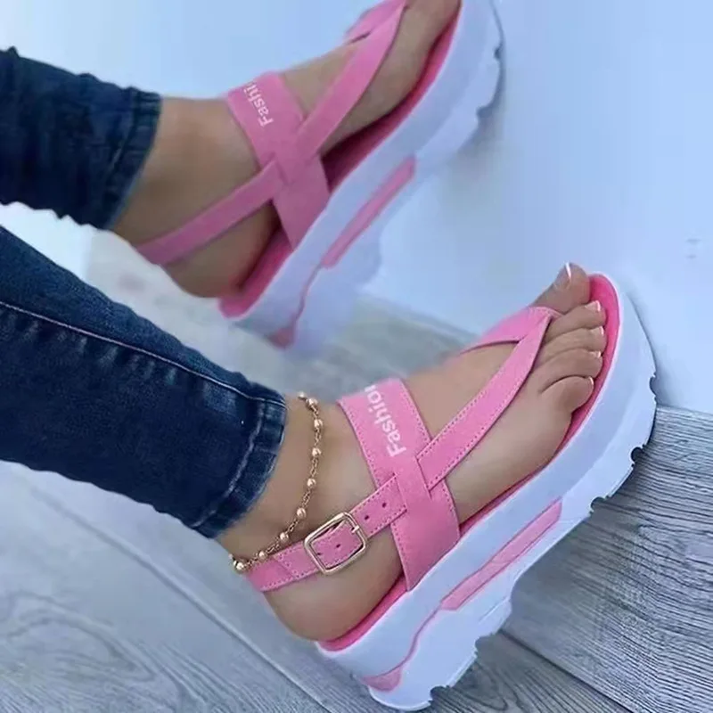 2024 Fashion Women Casual Sandals Female Girls Simple Style Open Toe Everyday Low Heels Sandals Shoes