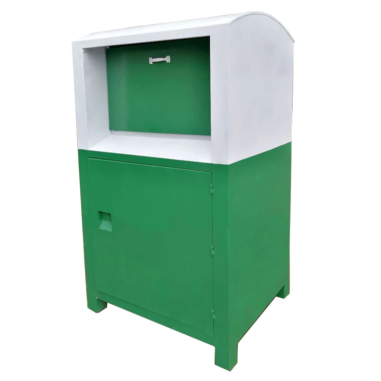 OEM metal fabrication metal powder coating spray post box clothing donations