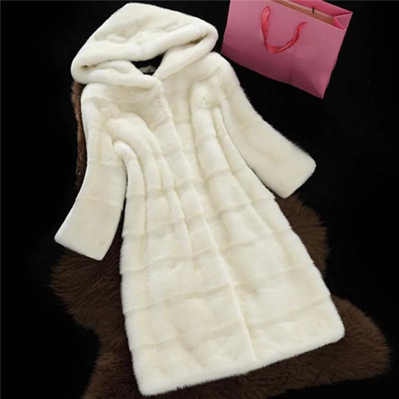 
New Winter Faux Leather Jacket Women Sheepskin Ladies Hit Color Fashion Faux Fur Coat 