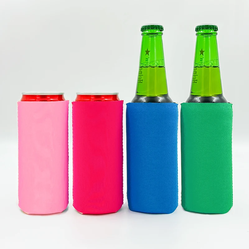 Customized Neoprene Sublimation Tube Drink stubby Holder Can Cooler for beer Custom with OEM logo