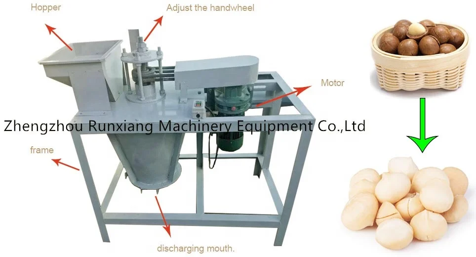 Macadamia Nut Cracker Shelling Peeling Machine