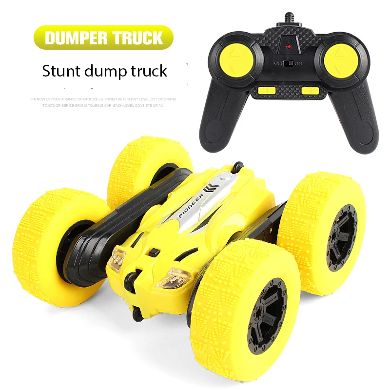 2.4G Flip Stunt Car With Light 360 Rotate Dancing Remote Control Double-Sided 4WD RC Stunt Car Toys For Kids