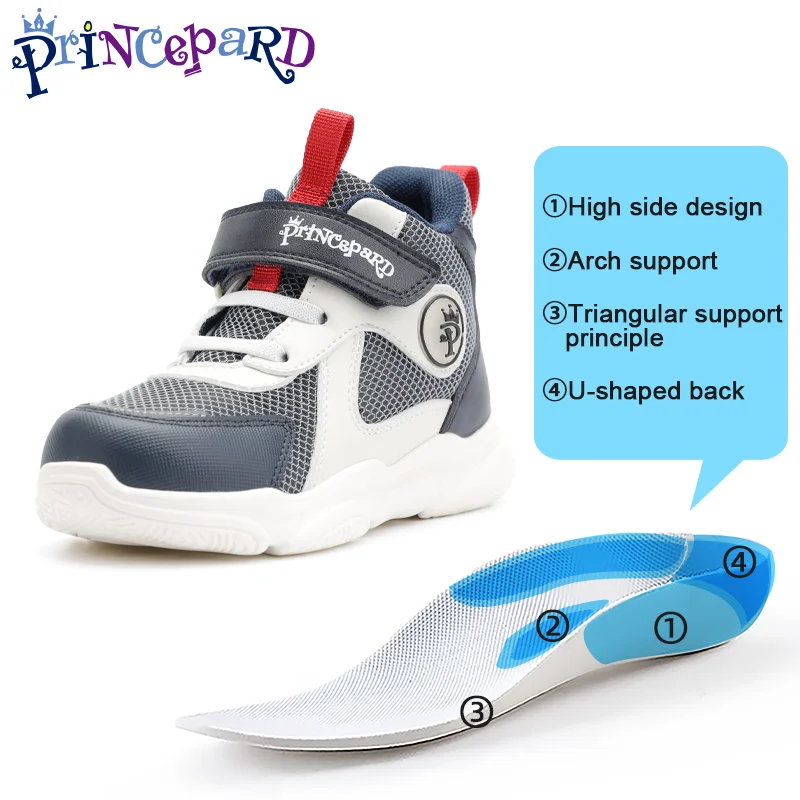 Princepard Comfortable Fashion Autumn Kids With Flat Feet Children Sports Shoes Orthopedic Shoes To Prevent Tip Toe Walking