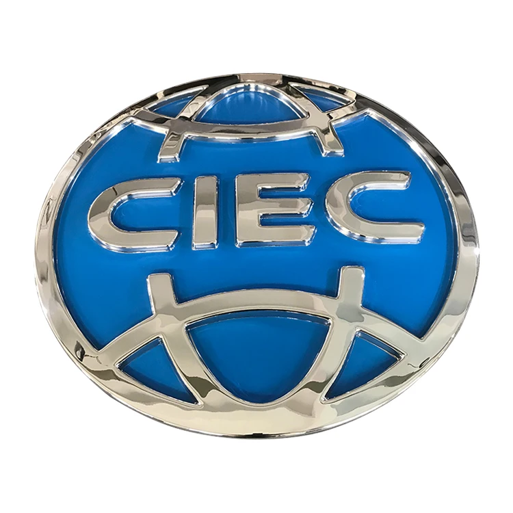 Круглый магазин вывеска доска хром письмо край переднее освещение компания Led световая коробка