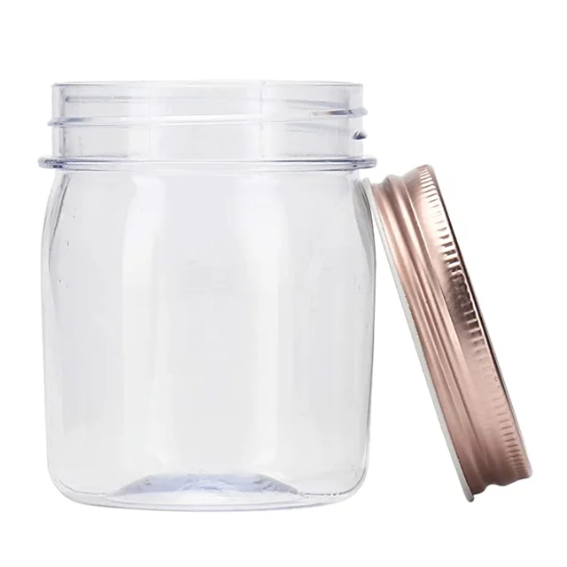 Wholesale Empty 35g 45g 350ml 500ml Custom 4oz 8oz Food Grade Plastic Honey Jar Pot Container Plastic jar with lid