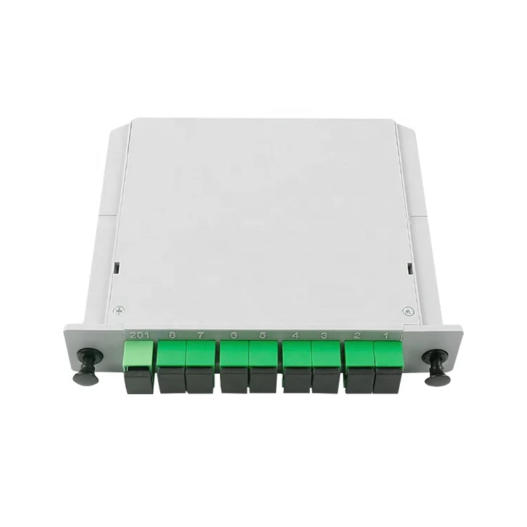 Ftth Fiber Optical PLC LGX ABS Box Cassette Type Splitter FTTH SC LC PC Adapter 1x8 APC Cassette LGX Splitter