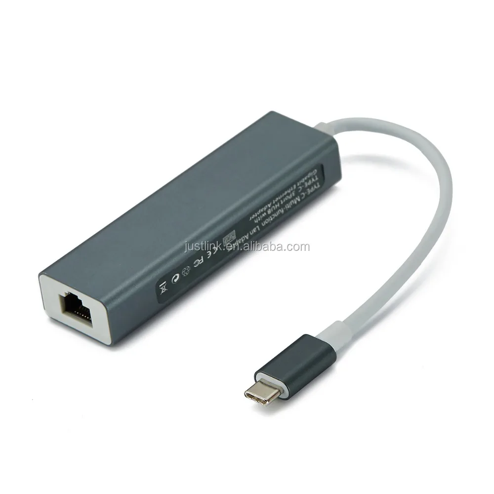 USB 3,1 Тип USB-C несколько 3 порта концентратор с Gigabit Ethernet сетевой адаптер LAN