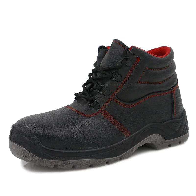 Customized Genuine leather Steel Toe Cap Puncture Proof Work Construction Safety Shoes for Men