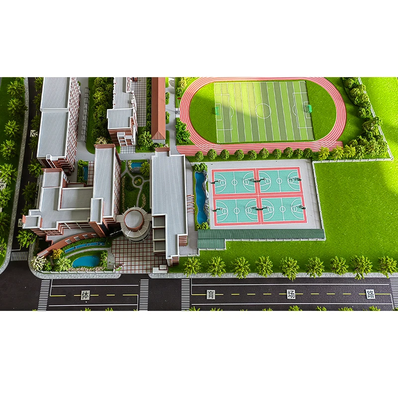 Factory live shot Campus reduced sand table model University  high school  primary school campus sand table model