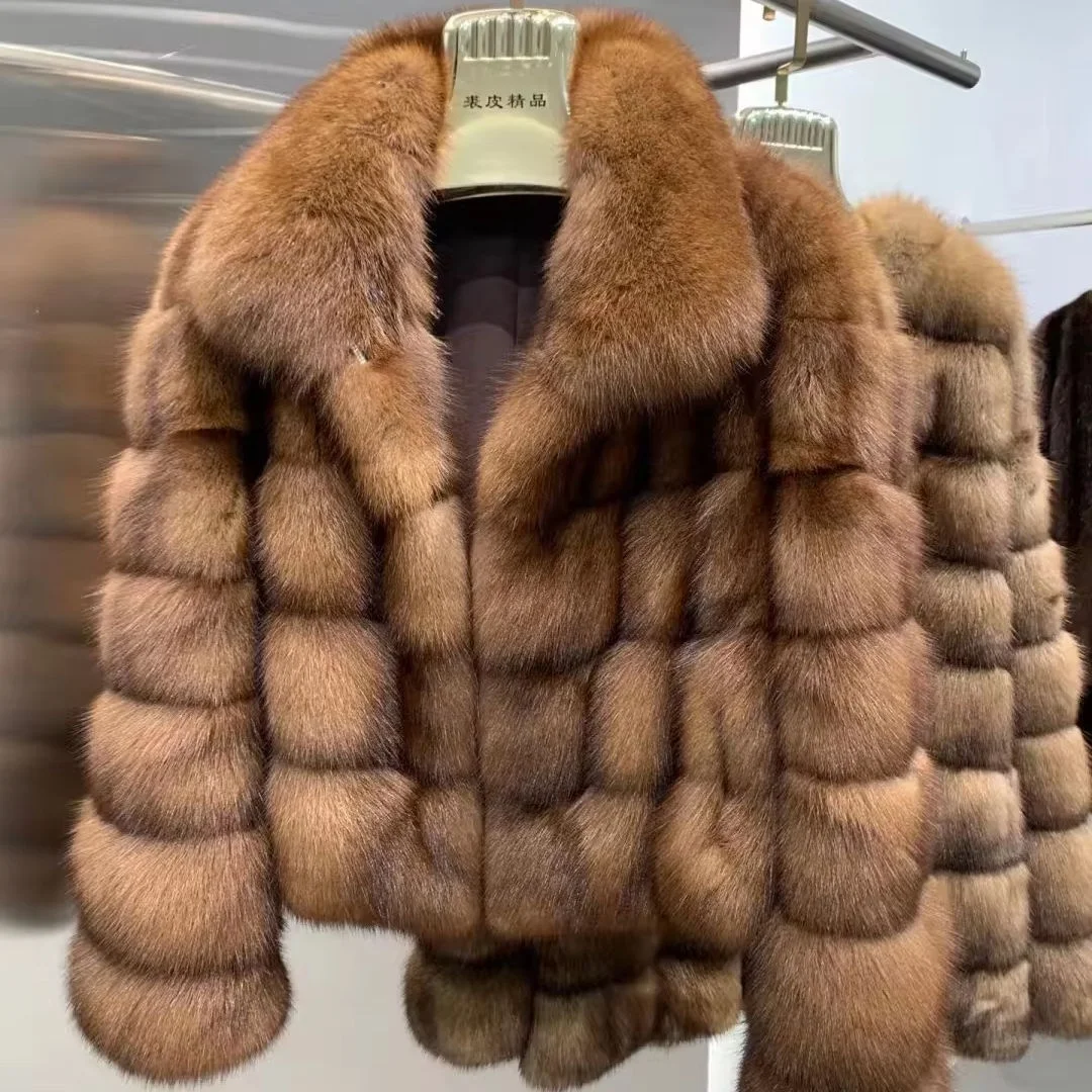 Factory lady fur coat wholesale boss throws 6 million pieces and sells them for money Mink fur and purple ferret
