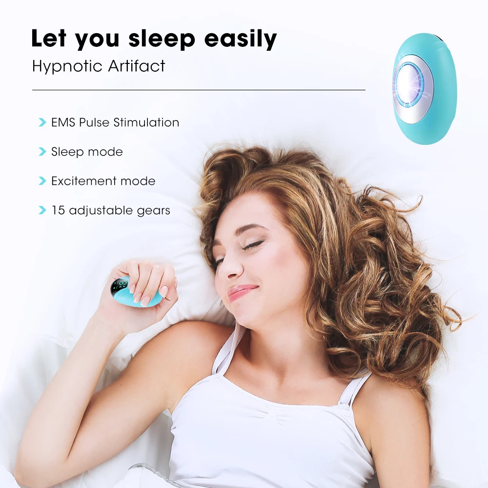 Private Logo Handheld Sleep Aid Relaxation Device Microcurrent Intelligent Tool Massage Improved Sleep Stress & Insomnia Relief