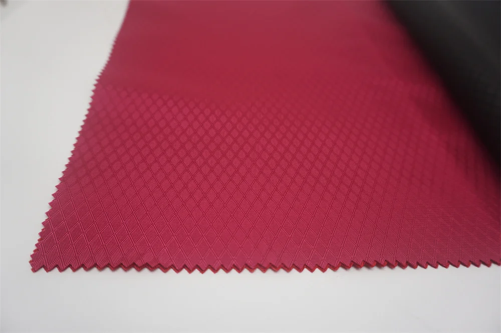 200D Nylon Oxford Dobby/Jacquard Solid Dyed with PU Coating and WR for Bag/Luggage/Shoe/Tent Fabric