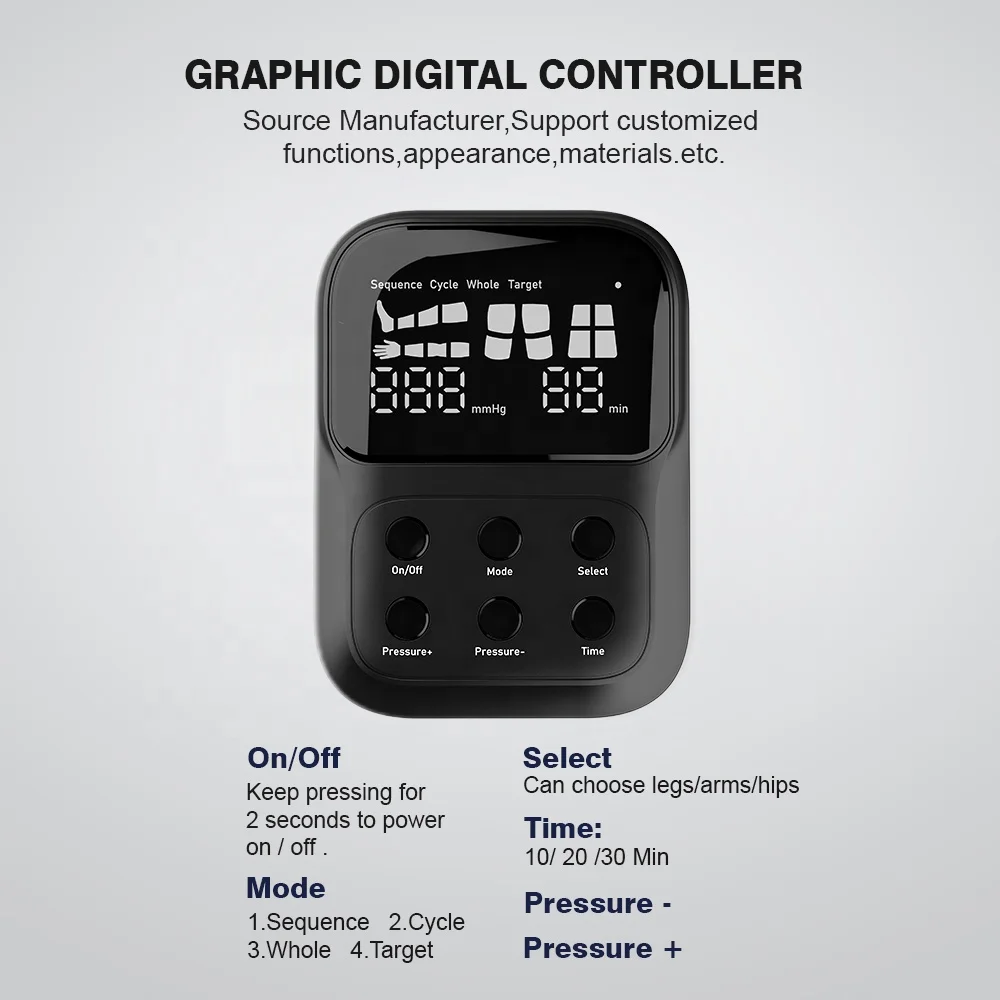 Factory Price Leg/Arm/Hips Air Compression Massager Compression Boots Air Compression Leg Massager compression recovery boots