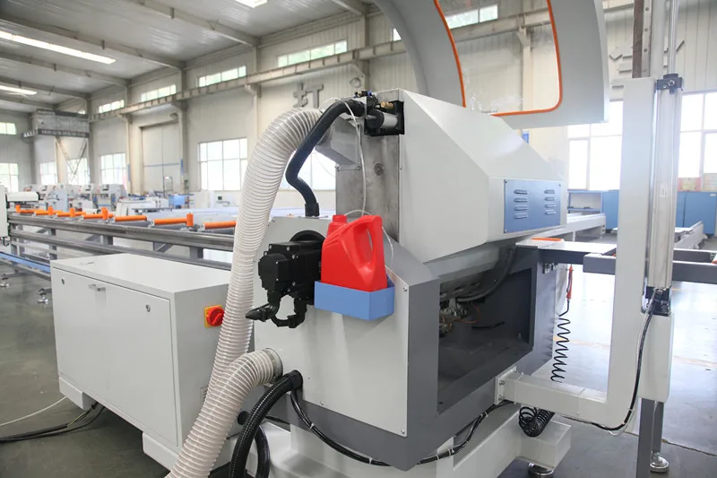 Одиночная автоматическая подача CNC режущая пила алюминиевый профиль и ПВХ/НПВХ с мотором ПЛК