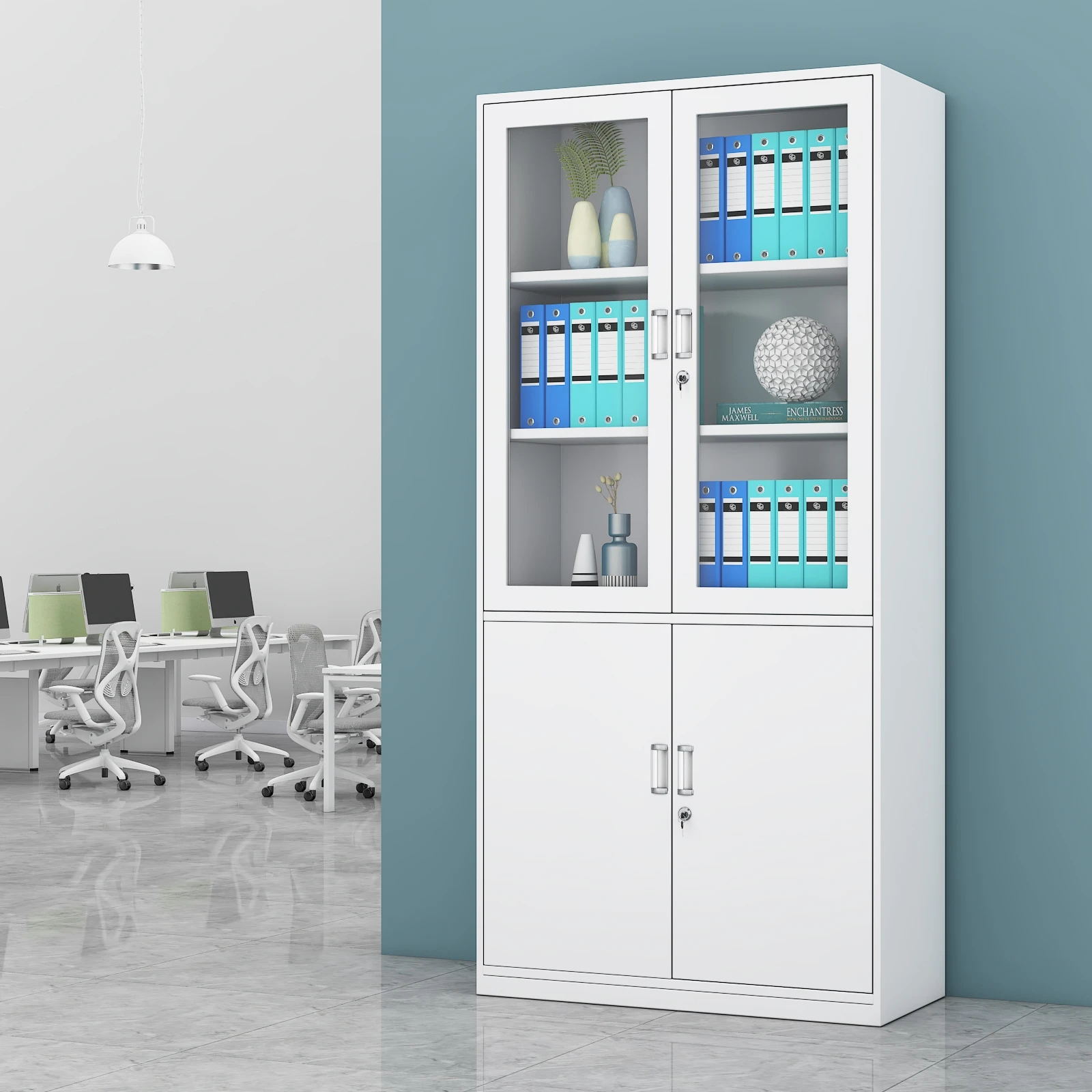 OEM Custom High Quality Steel Filing Cabinets Double Door Metal Storage with Bending Type Sheet Metal Fabrication