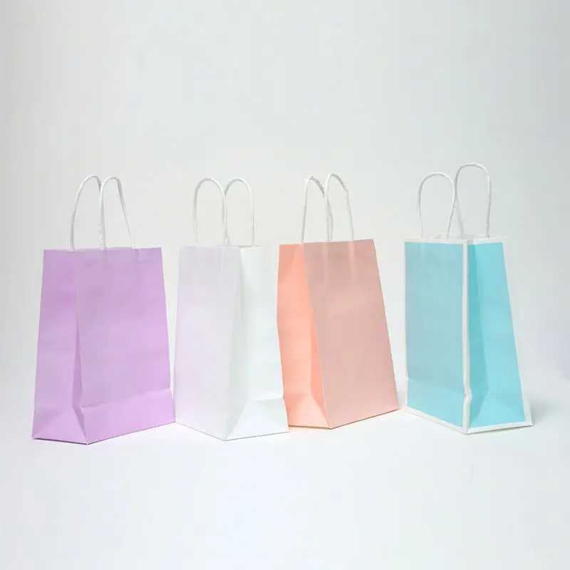 Factory promotion advertisement shopping gift bolsas de papel brown big kraft paper bag with logo