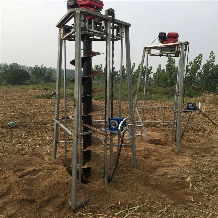 2019 year newset tripod leg telegraph pole hole digger machine
