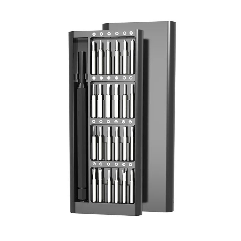 24 in 1 Magnetic Precision Screwdriver Bits Set ABS Box Multi Laptop PC Cell Phone Pocket Repair Tool Kit