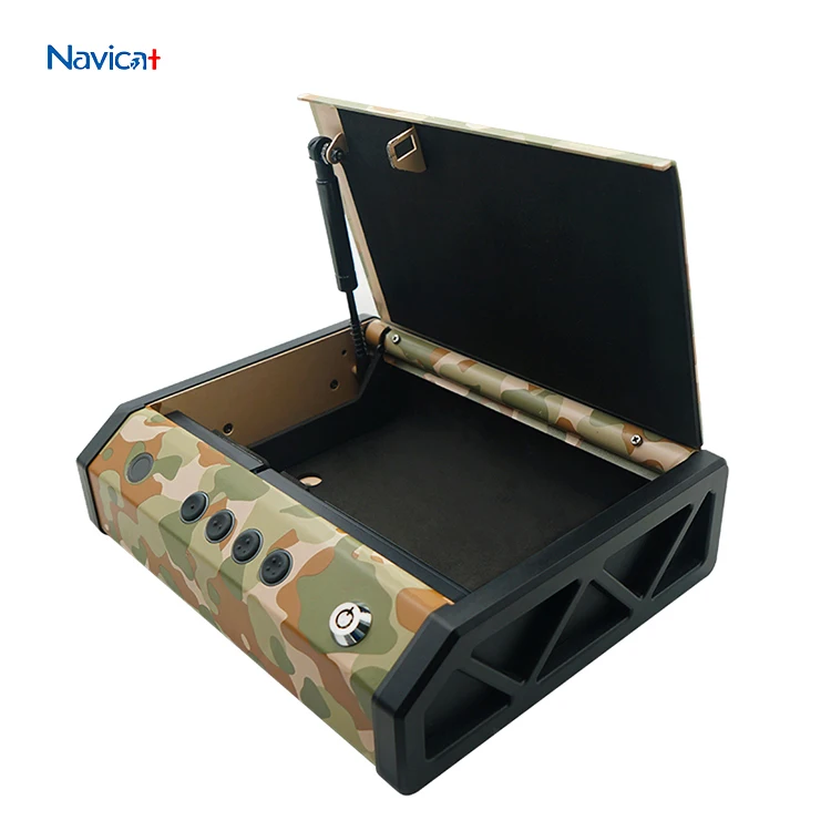 Biometric Handgun Safety Device Case Fingerprint Lock Key Pad Home Personal Pistols Safe Box