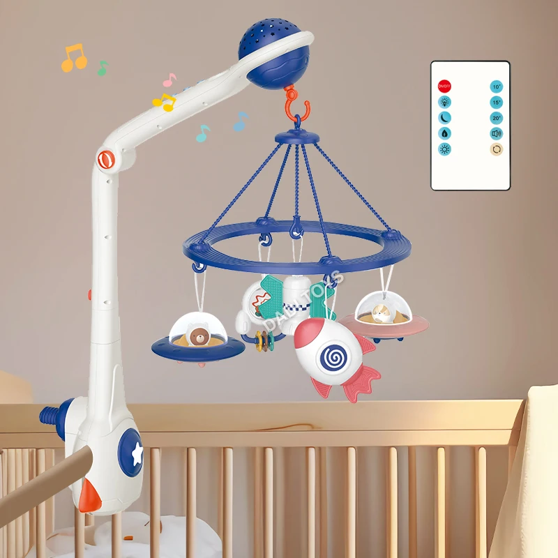 DADI OEM/ODM Remote Control Baby Hanging Bed Bell Mobile Crib Baby Bed Bell Music Toy